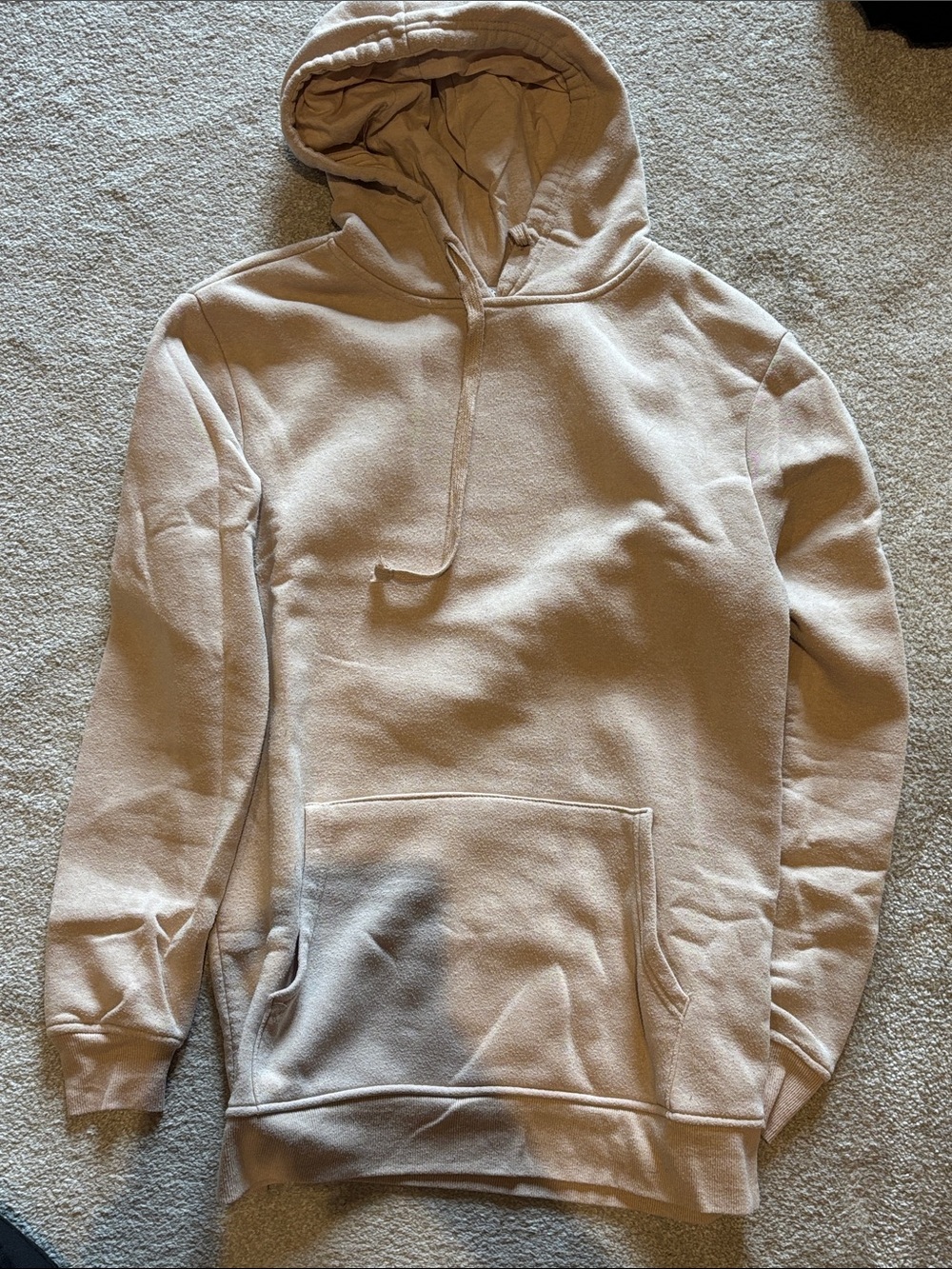 Cozy Hooded Sweatshirt - Beige